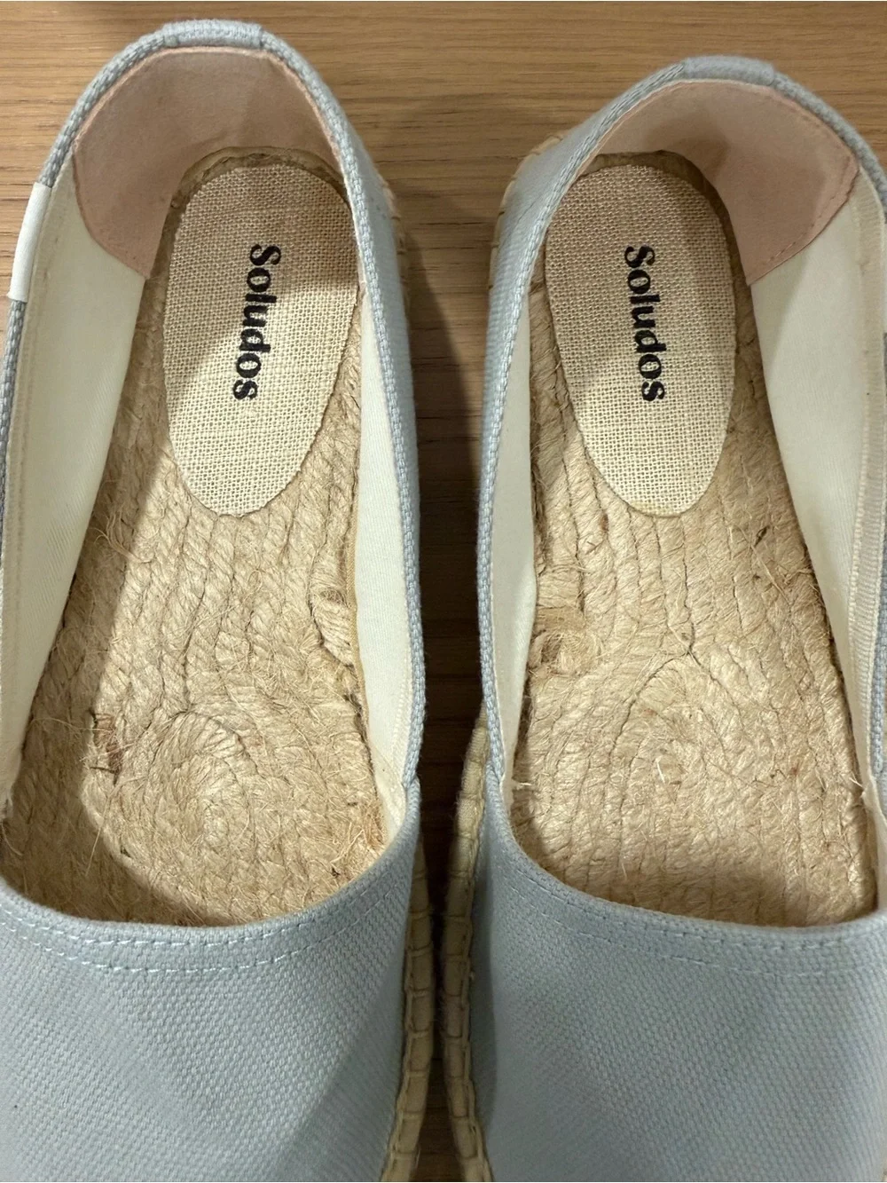 Soludos Dali Original Espadrille Piedra Gray Canvas Flats Slip-on Comfort 8 NIB